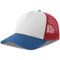 Бейсболка "RAPPER COTTON-S", белый/красный/синий
