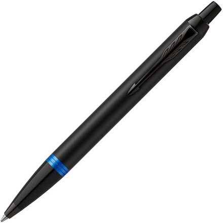Шариковая ручка Parker IM Vibrant Rings Flame Blue,стержень: M, цвет чернил: Blue, в подарочной упаковке.