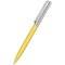 Ручка шариковая автоматическая "Bright Gum" софт-тач, желтый/серебристый