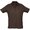 Рубашка-поло мужская "Summer II" 170, XS, х/б, шоколадный 