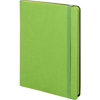 Блокнот А5 "Rily" , зеленое яблоко, срез зеленое яблоко