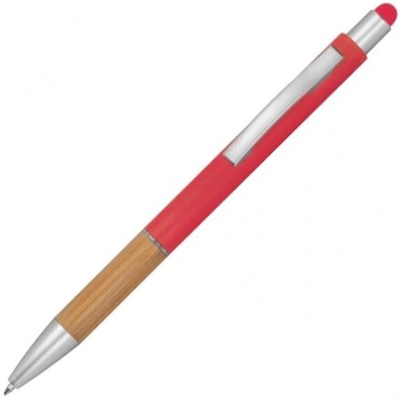 Ручка шариковая автоматическая "Tripoli" коричневый/красный