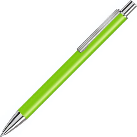 Ручка шариковая автоматическая "Groove" светло-зеленый/серебристый
