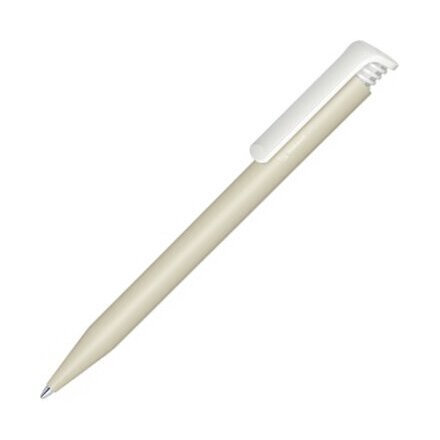 Ручка шариковая автоматическая "Super Hit Bio" светло-серый/белый