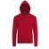 Толстовка худи унисекс "Stone" на молнии 260, 2XL, красный