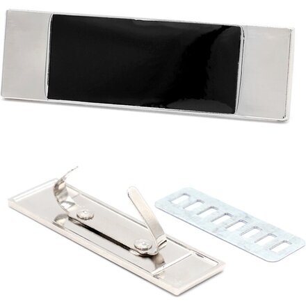 Шильд, серебрянный/черный