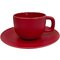 Чашка с блюдцем "Frozen" красный