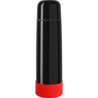 Термос "Picnic Bright To Go" с манжетой, черный/красный