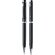 Набор "Luzern" черный/серебристый: ручка шариковая автоматическая и карандаш автоматический