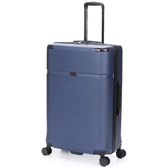 Чемодан TORBER Onego, синий, ABS-пластик, 79,5 х 51 х 29 см, 103 л, размер L