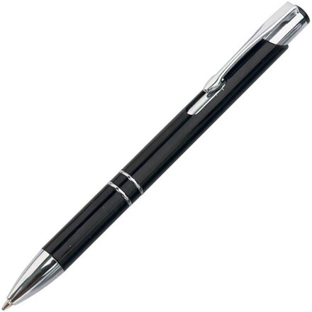 Ручка шариковая автоматическая "Калгари" черный/серебристый
