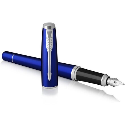 Ручка перьевая "Urban Nightsky Blue CT" синий/серебристый