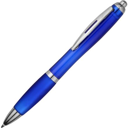 Ручка шариковая автоматическая "Nash" синий/серебристый