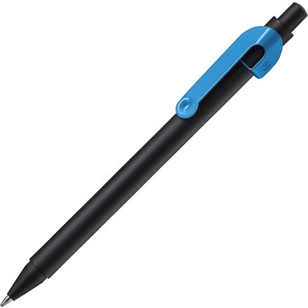 Ручка шариковая автоматическия "Snake" черный/голубой