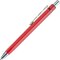 Ручка шариковая автоматическая "Six" красный/серебристый