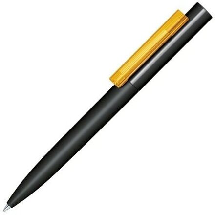 Ручка шариковая автоматическая "Headliner Soft Touch" черный/желтый