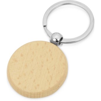 Брелок "Wood RND" бежевый