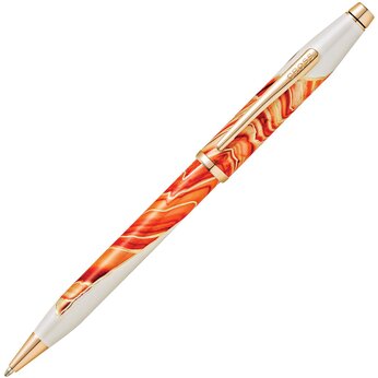 Ручка шариковая автоматическая "Wanderlust Antelope Canyon" оранжевый/золотистый