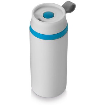 Кружка термическая "Flow" белый/синий