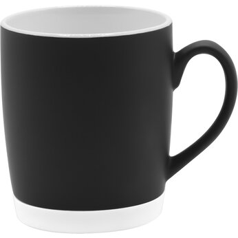 Кружка "Make Me To Go" с манжетой, черный/белый