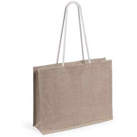 Сумка для покупок хозяйственная "HINT", бежевый/белый