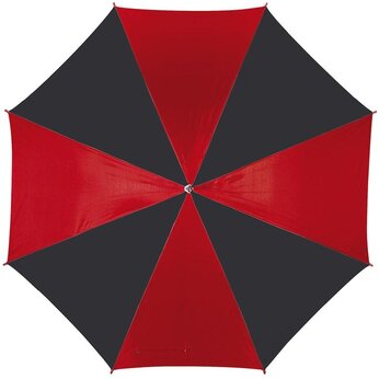 Зонт-трость "Disco+Dance" черный/красный