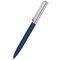 Ручка шариковая автоматическая "Bright Gum" софт-тач, темно-синий/серебристый