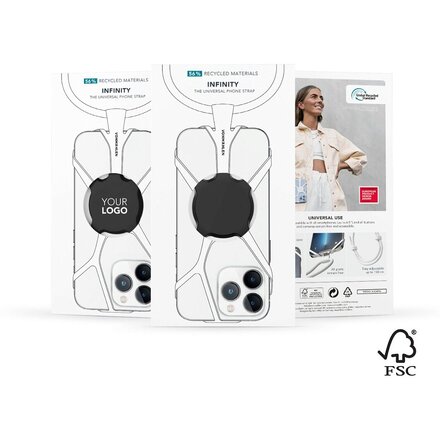 Ремешок-держатель для телефона "Infinity", черный