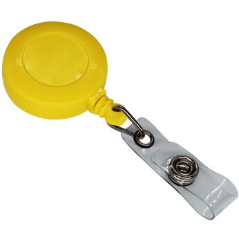 Держатель-ретрактор для бэджа "4hand", желтый 116 C