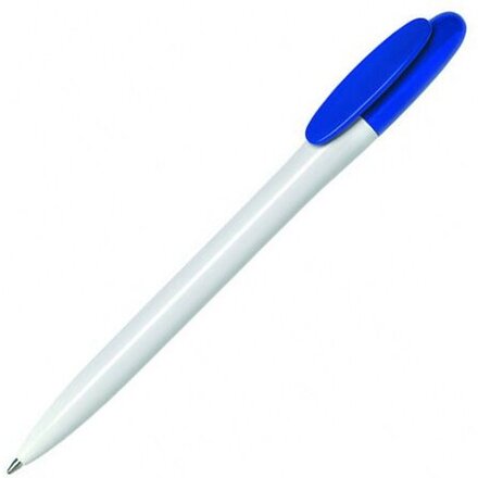 Ручка шариковая автоматическая "Bay BC" белый/синий