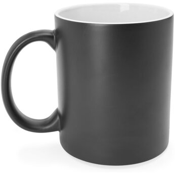 Кружка керамическая OKRA, хамелеон, 350 мл, черный