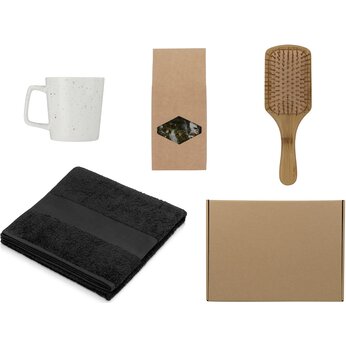 Подарочный набор для ванны с полотенцем, расческой и кружкой