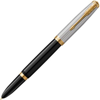 Перьевая ручка Parker 51 Premium Black GT, перо: M/F, чернила: Black,Blue, в подарочной упаковке