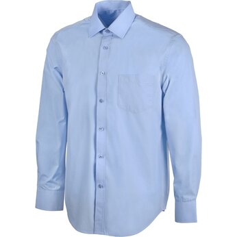 Рубашка Houston мужская с длинным рукавом, голубой, размер 2XL