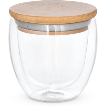 Стакан "Ecuador" 250 мл, прозрачный/коричневый