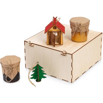 Подарочный набор «Decoration Deluxe» 2.0 с двумя видами варенья, натуральный