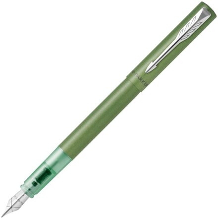 Перьевая ручка Parker Vector XL Green CT, цвет чернил blue, перо: F, в подарочной упаковке.