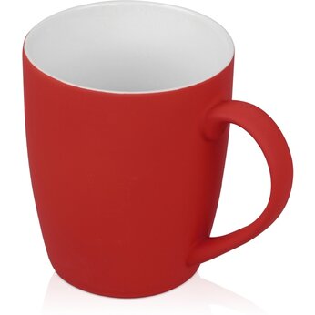 Кружка с покрытием soft-touch C1, красный