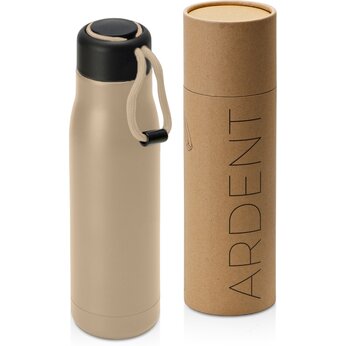 Вакуумный термос "Ardent" Waterline, 500 мл, тубус, бежевый