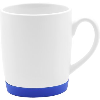 Кружка "Make Me To Go" с манжетой, белый/синий