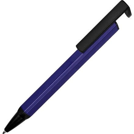 Ручка шариковая автоматическая-подставка "Кипер Q" синий/черный