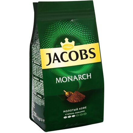 Кофе классический жаренный молотый "Jacobs Monarch" пакет