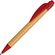 Ручка шариковая "Листок" светло-коричневый/красный