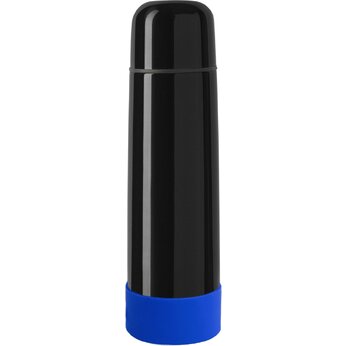 Термос "Picnic Bright To Go" с манжетой, черный/синий