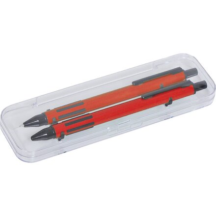 Набор "Future" красный/черный: ручка шариковая автоматическая и карандаш автоматический