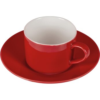 Чайная пара прямой формы Phyto, 250мл, красный