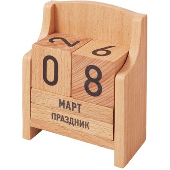 "Вечный" календарь из бука