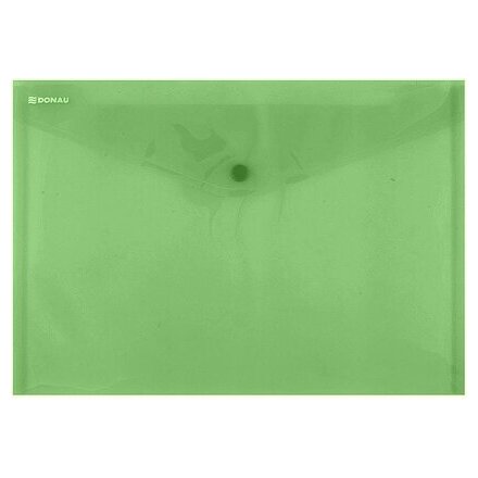 Папка конверт на кнопке C5 "Donau", зеленый