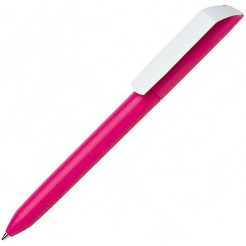 Ручка шариковая автоматическая "Flow Pure MATT CB" розовый/белый