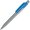 Ручка шариковая автоматическая "Mood Metal M M1" серебристый/светло-синий